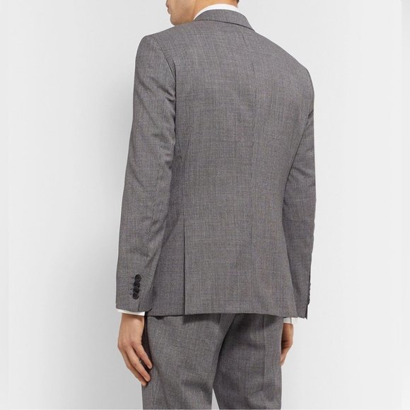 HUGO HUGO BOSS Puppytooth Wool Suit Jacket Blazer Gray Size 36S - Picture 2 of 15